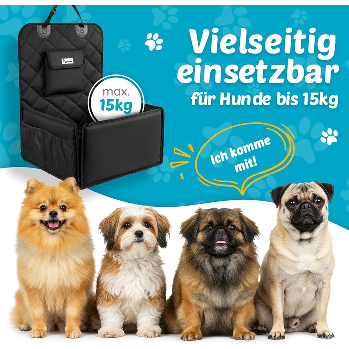 Автокрісло для собак з дозатором відходів - автокрісло для маленьких собак | Зручне та безпечне