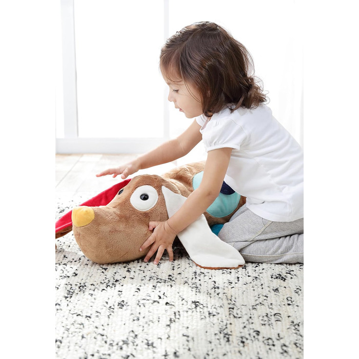 SIGIKID Активне подушечкове ліжечко для іграшок для малюків Песик, іграшка для дівчаток та хлопчиків, рекомендується від 3 місяців, коричневий, 1 шт.