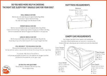 Sleepy Fox® Преміум ліжко-печера для собак та котів - нагороджений, запатентований дизайн (Сірий, стеганий, розмір Medium: 85x75x55 см)