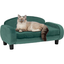 Сучасний диван для домашніх тварин Paws & Purrs, 80×49,5 см, низька спинка, лежак із знімним чохлом
