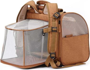 Рюкзак для кота з сіткою, переноска для тварин, рюкзак для собак та котів до 5 кг, дихаючий та легкий