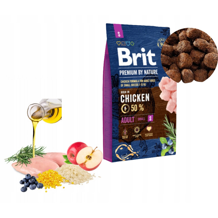 Сухий корм для собак Brit Premium Small Chicken (для малих порід), курка, 8 кг