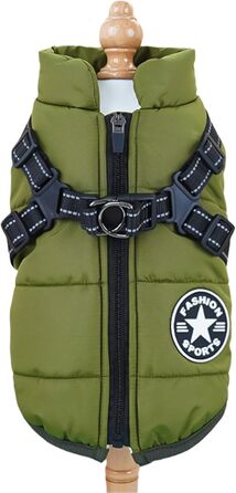 Зимовий теплий куртка для собак з шлейкою, 3-в-1, водонепроникний, вітронепроникний, сніговик для собак, фіолетовий, розмір 5XL