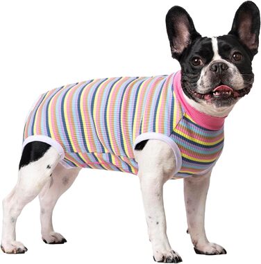 Рожевий одяг для собак після операції (2 шт.) - Комбінезон для собак, котів, цуценят, після стерилізації, захист від швів