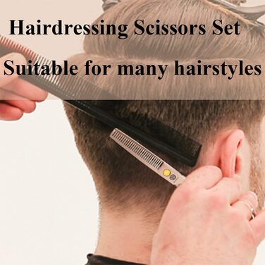 Професійні перукарські ножиці Purple Dragon 5.5 дюймів (золоті) – набір для перукарів, барберів та початківців