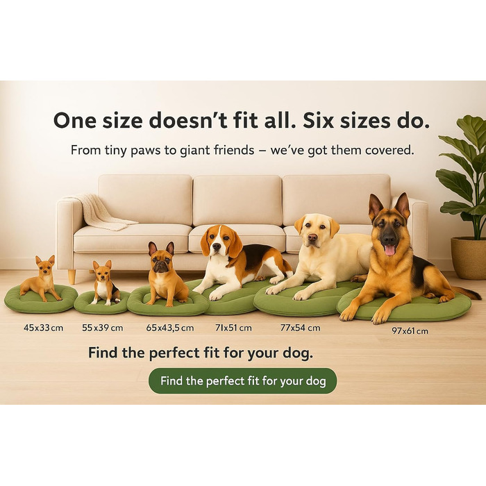 Подушка для собак та котів Flamingo Firenze - овальна, сіра, 65 x 43,5 см