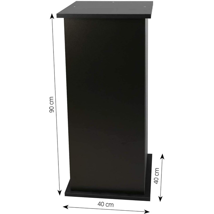 Шафа Sera 90 см з дверцятами, чорна, для акваріума Scaper Cube