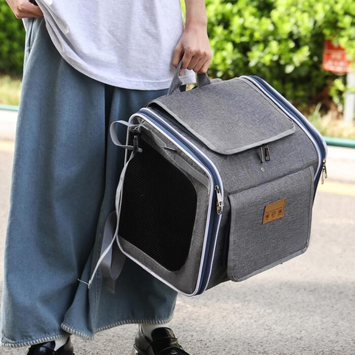 Транспортна сумка для тварин на велосипед - складна, для собак та інших домашніх улюбленців. Безпечна для прогулянок, подорожей та сімейних велопрогулянок