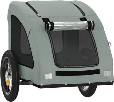 Причіп для велосипеда Gecheer для собак, зелений, з відбивачами, 124 x 53 x 53 см