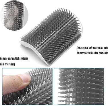 Набір гребінців для котів 2 шт. для грумінгу та масажу (коротко-, довгошерсті)