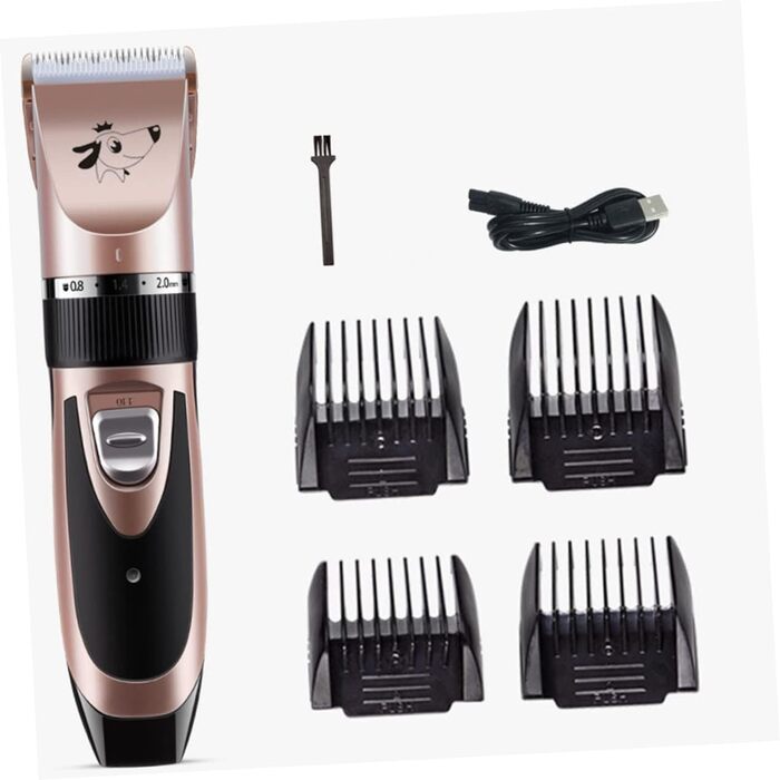 Електрична машинка для стрижки собак Sosoport з аксесуарами. Ергономічний дизайн для безпечного та тихого догляду