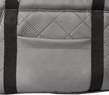 Сумка-переноска для собак та котів Boutique Zoo - сіра металік (штучна шкіра), до 5 кг