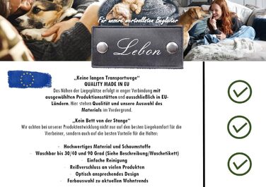 Подушка для собак Lebon Cruto XL Color - для відпочинку та ігор, Made in EU