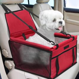 Сидіння для собак PetsHome, складане, водонепроникне, дихаюче, оксфорд, для малих і середніх собак, цуценят і домашніх тварин, червоне
