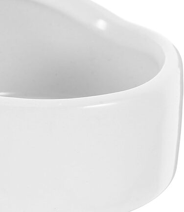 Набір мисок для гризунів Ipetboom (2 шт.) - білі миски для води та їжі для хом'яків, кроликів, морських свинок, мишей (середній)