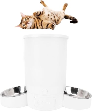 Автомат годування котів Ejoyous з 2 мисками, 3л, WiFi, програмування, запис голосу, керування через додаток