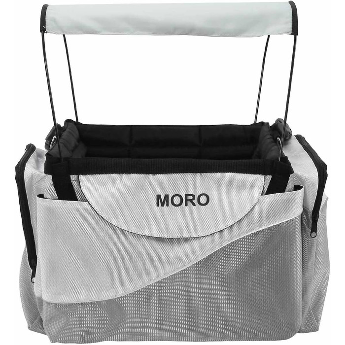 Клітка-переноска для тварин Moro: велосипедний кошик для собак, кошенят, захист від сонця