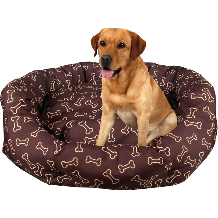 М'яке ліжко для котів та собак середніх розмірів Bestlivings, ліжко для тварин, різні дизайни, легко миється, міцне та стійке до подряпин (80x65 см, кістка)