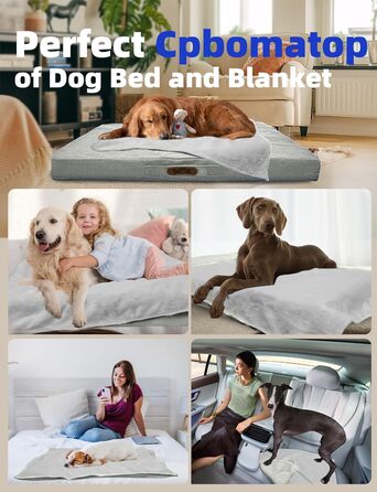 Ліжко для собак Sytopia XXL, водовідштовхувальне, кошик, 59 кг, для великих собак, для дому та вулиці, світло-сірий, 127 см, XX-Large