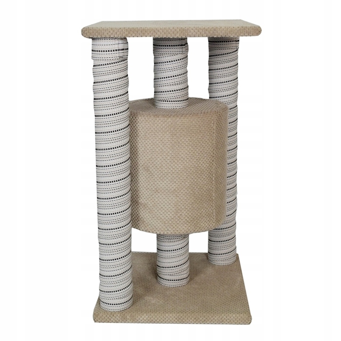 Комплект для котів Makspol 61: низька та висока дряпки, лежанка, килимки-дряпки, стовпчик та ігровий комплекс (100 см)