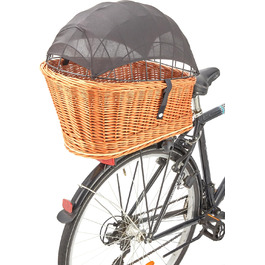 Сонцезахисний тент для велосипедного кошика для собак Tigana – захист від сонця UV 40+, екологічний, дихаючий, мікрофібра, легко встановлюється, легкий та компактний