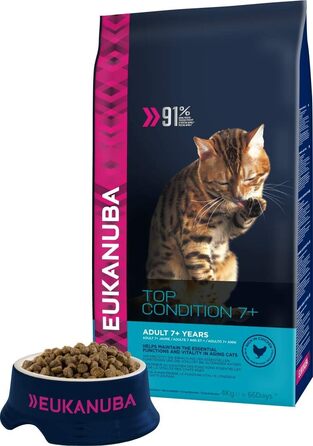 Сухий корм для літніх котів Eukanuba Senior, 10 кг