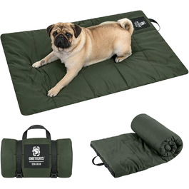 OneTigris килимок для собак 130 x 85 см, водонепроникний, зручний, для подорожей, кемпінгу, відпочинку на природі - Оливковий