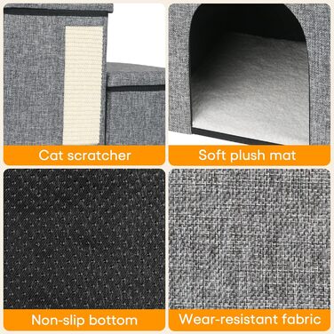 Сходинки для собак Petizer: регульована, складана, з коробкою для зберігання, для маленьких собак, кошенят та тварин