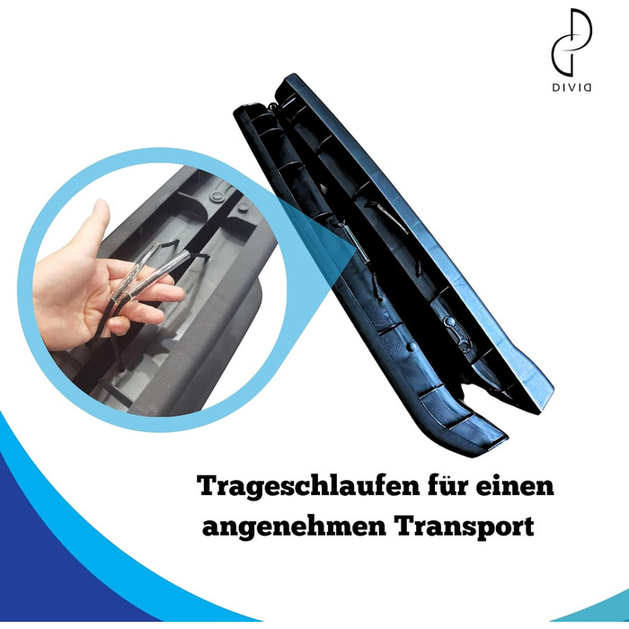 DIVID® Рампа для собак, складана, для автомобіля, до 90 кг, неслизька, для собак та котів