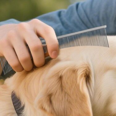 Гребінець для котів Flohkamm - для догляду за шерстю | Аксесуар для домашніх тварин, підходить для літніх собак, довгошерстих порід, щоденне використання, сезон линьки, для кошенят (сріблястий)