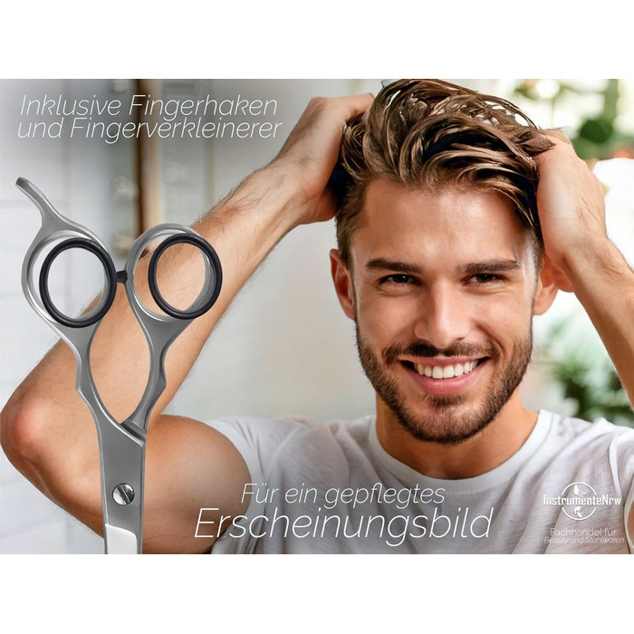 Набір для стрижки волосся Ergo-Set 6 дюймів (15,24 см) з професійними ножицями для стрижки, моделювання та філірування з нержавіючої сталі