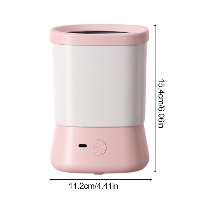 Автоматичний мийка лап для собак | Рожева, 2 швидкості, для дому, подорожей, після прогулянок