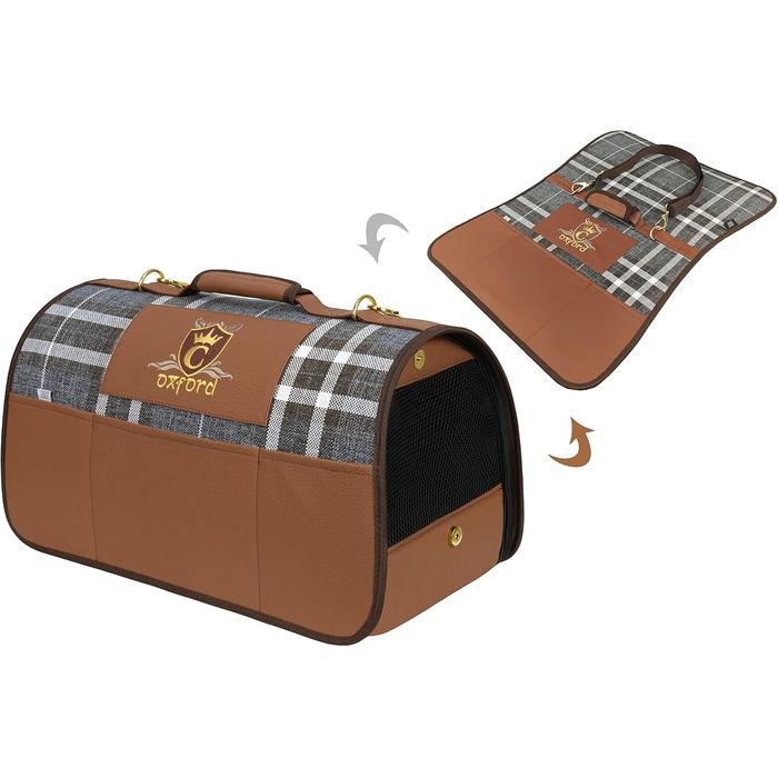 Транспортна переноска для собак та котів Cazo Oxford, 50x27x26 см, LXD0901