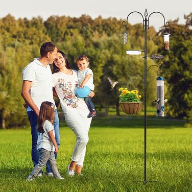 Набір для годівлі диких птахів Urban Deco: підвісна металева годівниця, мультифідер, ванночка для купання, для приваблення птахів у саду