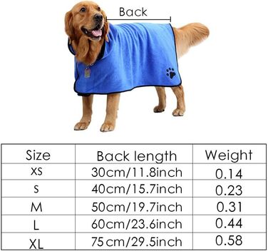 Рушник для собак PETCUTE, блакитний, XL: м'який, швидковисихаючий, з мікрофібри, для собак та котів