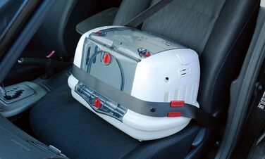 Транспортний бокс для кота Iris Ohyama 36.5L, білий, 48x32x30 см, BPA-free, міцний, легкий, для автомобіля, автобуса, тварин