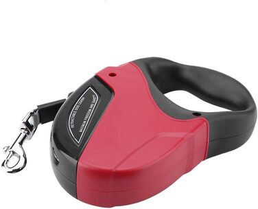 Леєнка для собак 5M з відбиваючим ефектом, автоматична, нейлонова, міцна, з нашийником, для прогулянок та дресирування