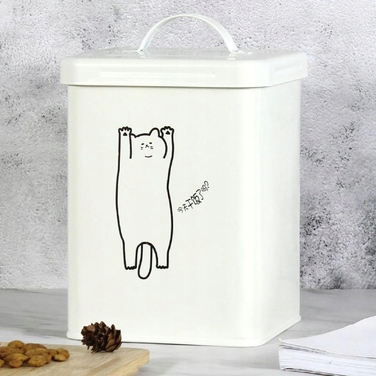 Герметичний контейнер для зберігання сухого корму для котів та круп, універсальний органайзер для продуктів