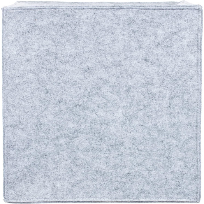 Кішка/Собака: Хатинка з фетру 33x33x33 см, м'яке ліжко з подушкою, складана, сірого кольору