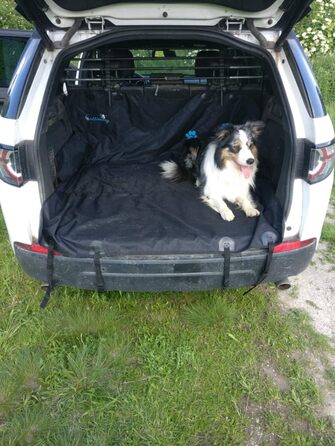 Плед для собак Callieway Autoschondecke Woo, чорний, м'який, для автомобіля