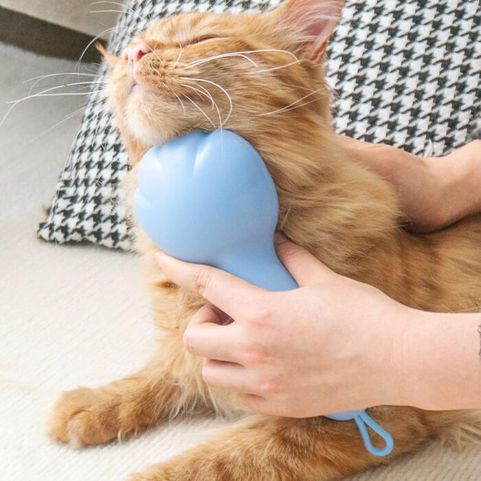 Щітка для собак для видалення шерсті, масажна щітка для котів, для линьки та догляду за шерстю, видаляє розпушену шерсть, безболісні щетинки, самоочисна щітка для собак з м'яким масажем (зелена)