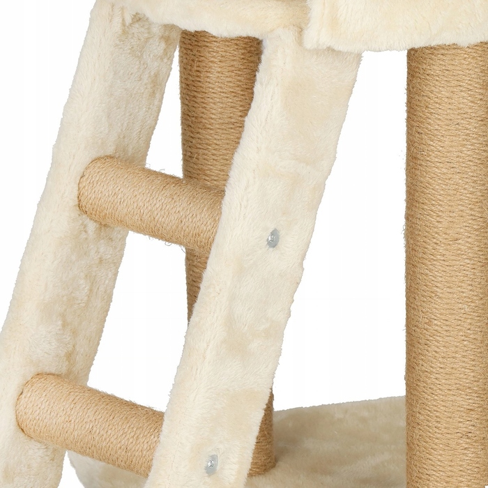 Високий ігровий комплекс для котів Springos 101: дряпачка, лежанка та стовпчик (160 см)