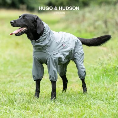 Відбиваюча куртка для собак Hugo & Hudson з капюшоном, вітрозахисний зимовий одяг, помаранчевий (сірий, L55)