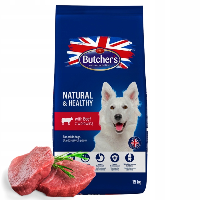 Сухий корм для собак Butcher's з яловичиною, 15 кг