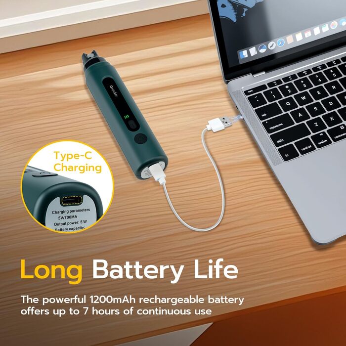 Електричний точило для кігтів домашніх тварин Mcbazel для котів та собак, тихий точило для собак з LED-підсвіткою, регульований з 5 швидкостями, точило для кігтів, алмазна шліфувальна диска