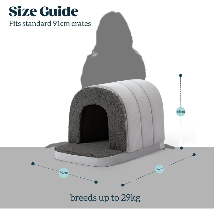 Ортопедичне собаче ліжко Pelzin - будиночок для собак з піною типу 