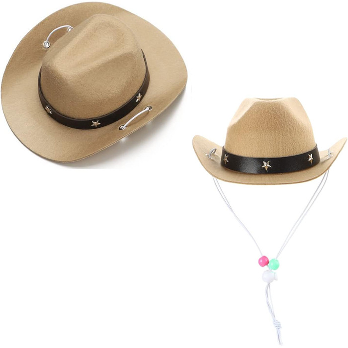 Костюм для собаки AWOCAN: ковбойський капелюх, косплей, аксесуар для тварин, декор для вечірки, хакі