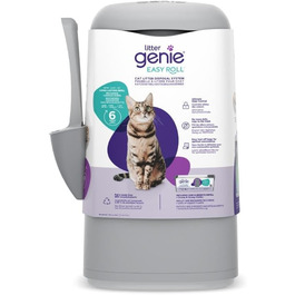 Контейнер для котячого наповнювача Litter Genie Easy Roll, екологічна система утилізації, №1 у США, з касетою для заміни