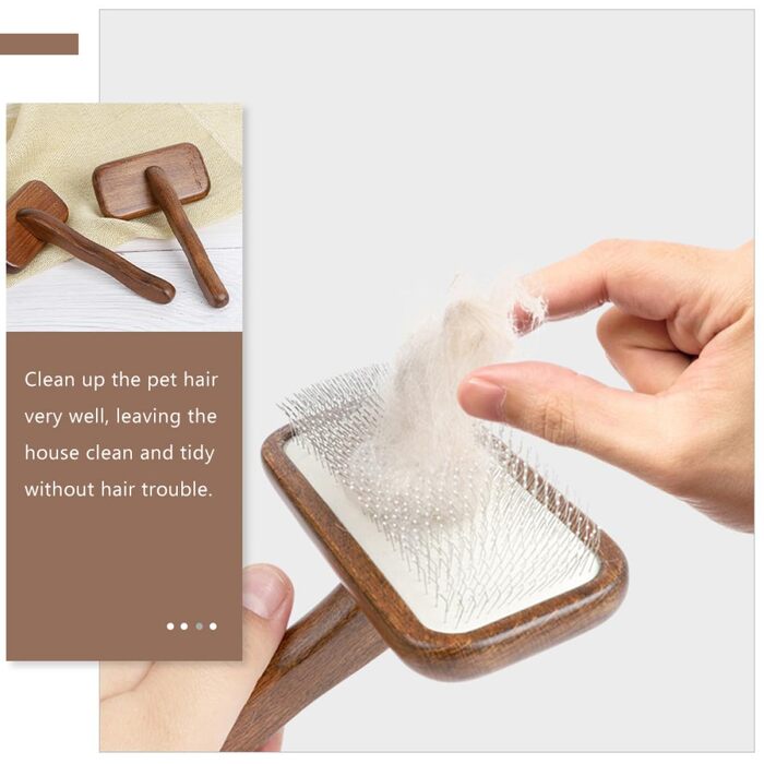 Гребінець для тварин з неслизькою ручкою: для котів та собак, масажний, для довгошерстих