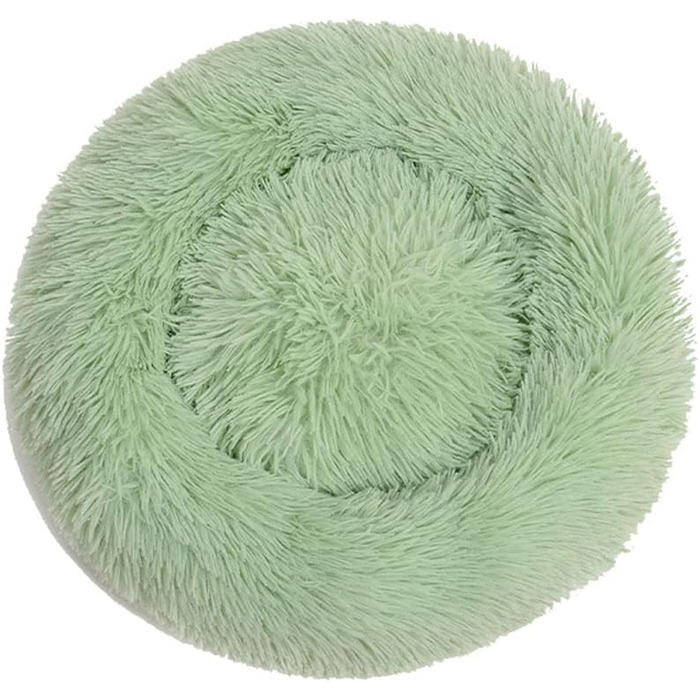 Кругле ліжко для собак та котів Chickw1, тепле м'яке ліжко-пончик, зручне, миється, з неслизьким дном, 70 см, зелене